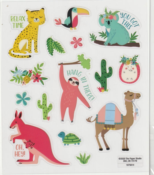 Animal Inspiration Quote Stickers