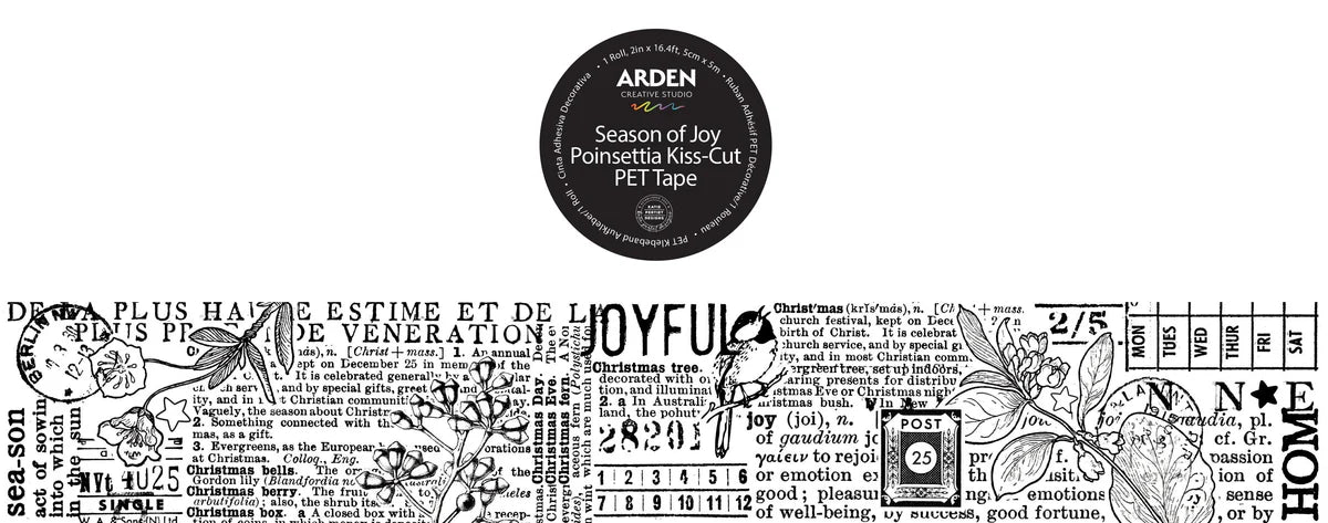 Arden Creative Studio Season of Joy Journal Pet Tape