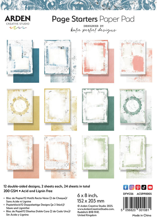 Page Starters Paper Pad 6x8 Collection Paper Pack