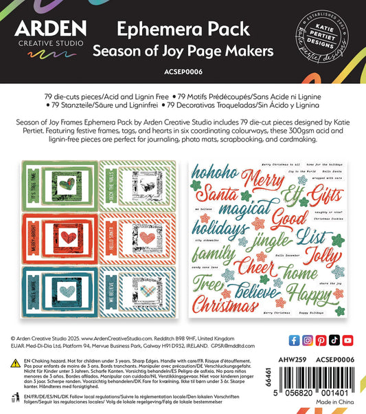 Season of Joy Page Makers Ephemera Set - Arden Creative Studio