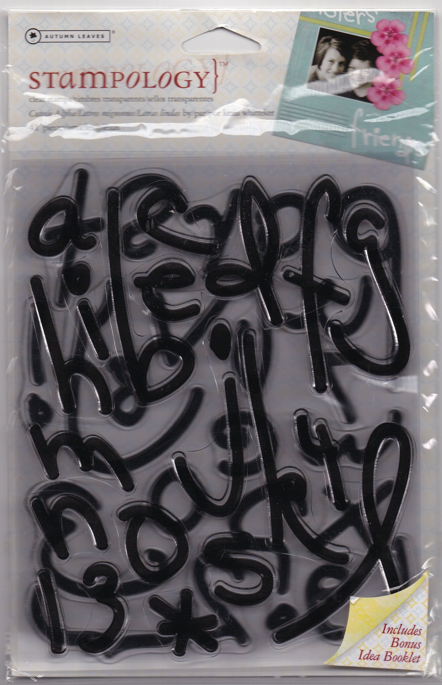 Autumn Leaves Cutsie Alpha Stamp Set