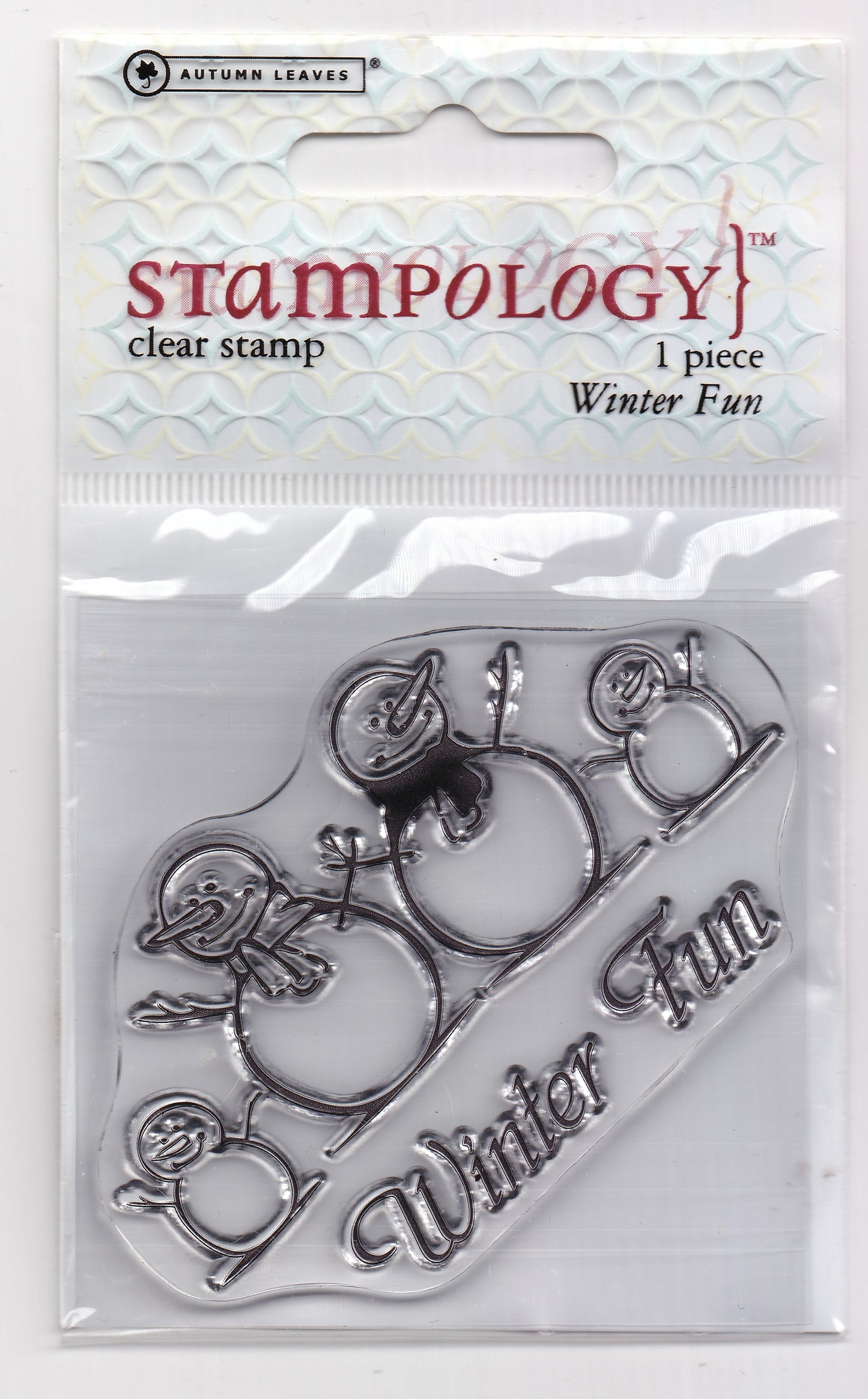 Autumn Leaves Stampology Winter Fun Snowman Stamp