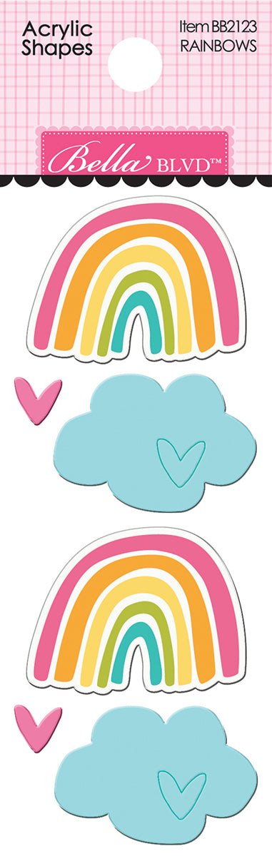 Rainbows Acrylic Shapes by Bella Blvd