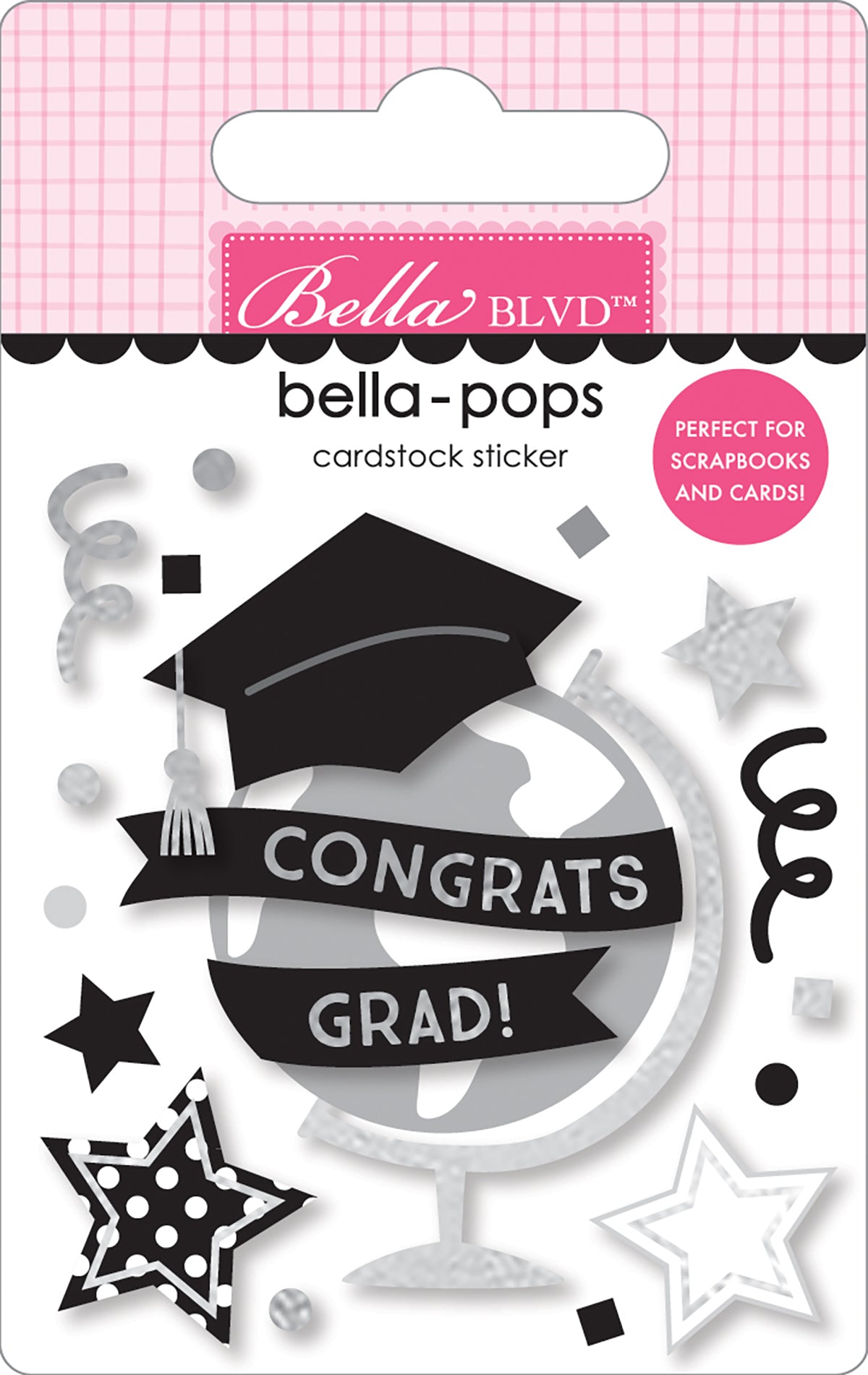 Congrats Grad 3d Graduation Stickers Bella Pops