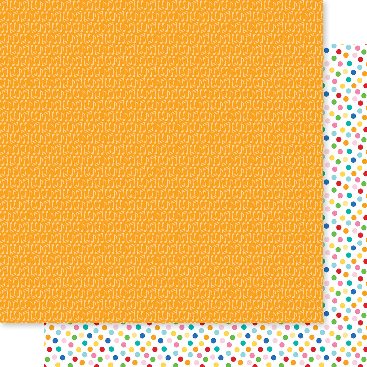 Birthday Bash HBD Song Scrapbook Paper