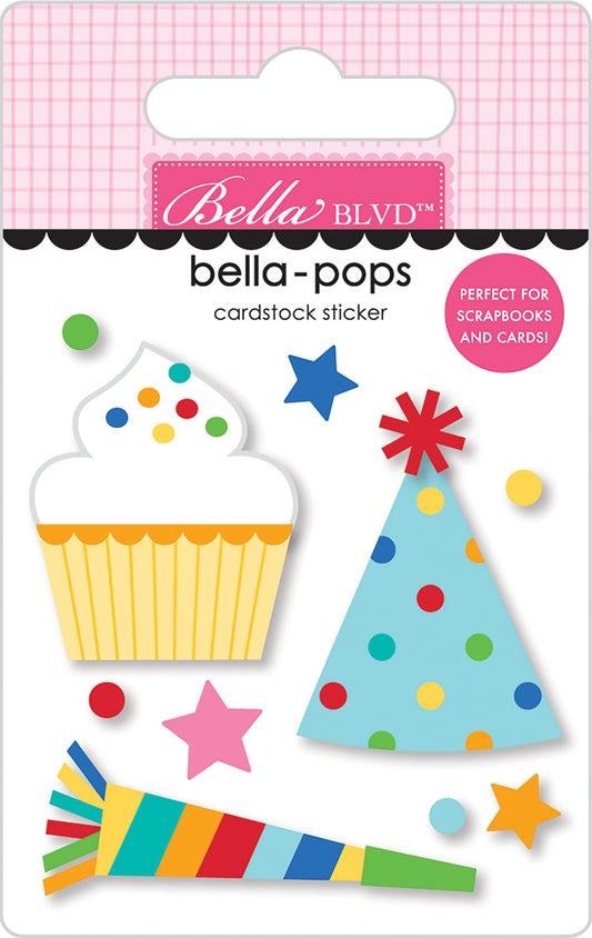 Bella Pops Lets Party 3d Stickers