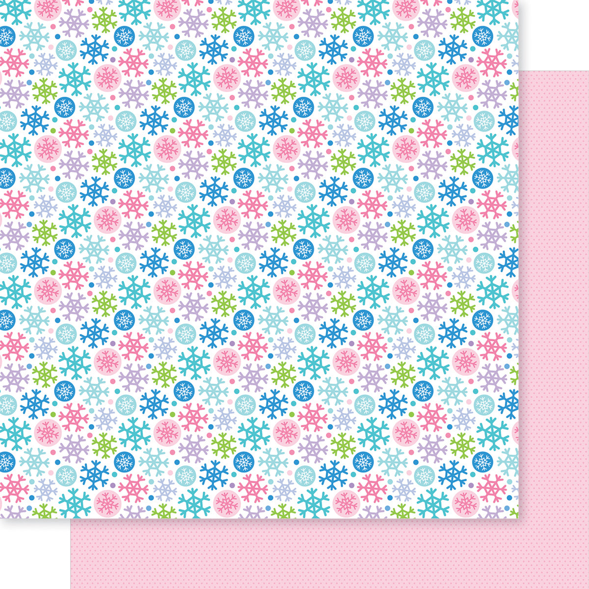 Bella Blvd Snowflake Season Blizzard Scrapbook Paper