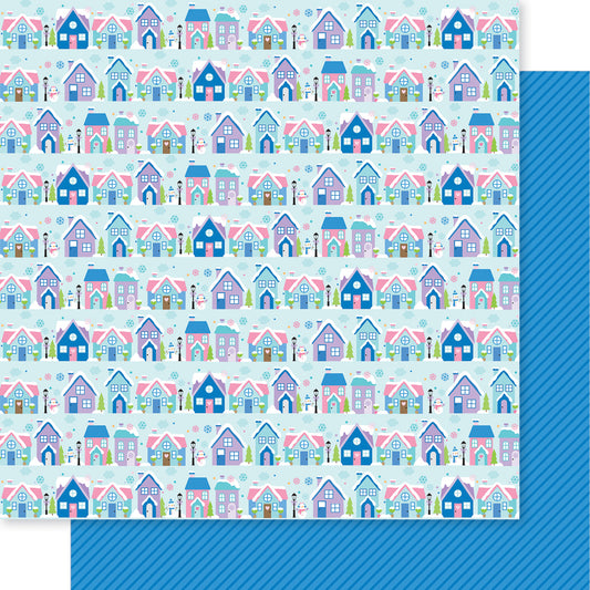 Bella Blvd Snowflake Season - Snow Place Like Home Scrapbook Paper