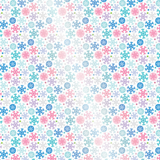 Snowflake Season Blizzard Printed Acetate