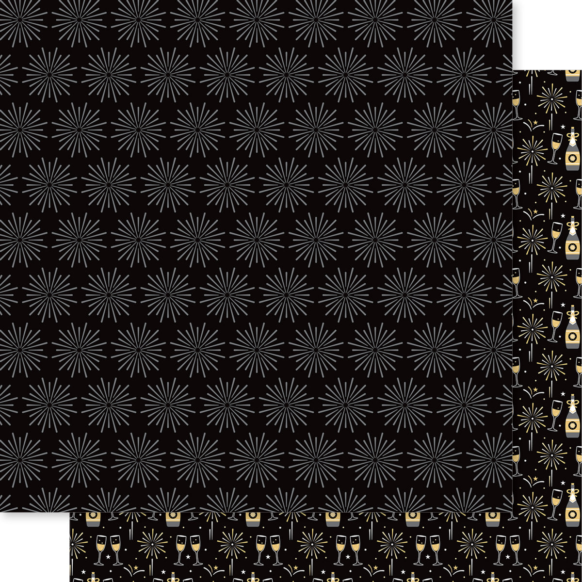 Bella Blvd Let's Celebrate - Midnight Scrapbook Paper