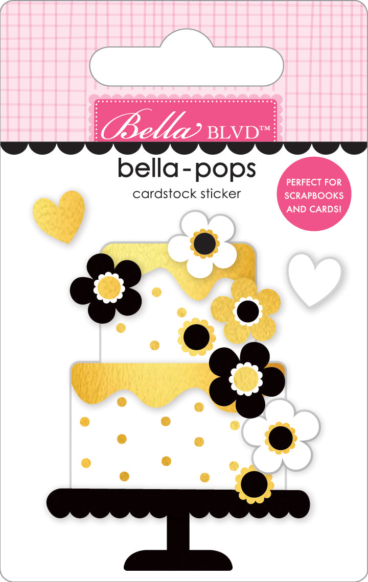 Bella Blvd Lets Celebrate Party Cake 3d Stickers