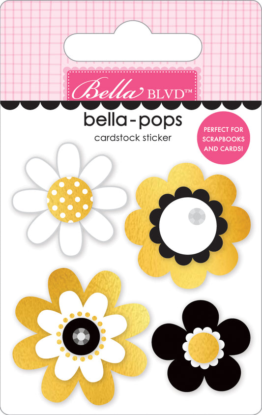Let's Celebrate Dazzling Flowers 3d Stickers