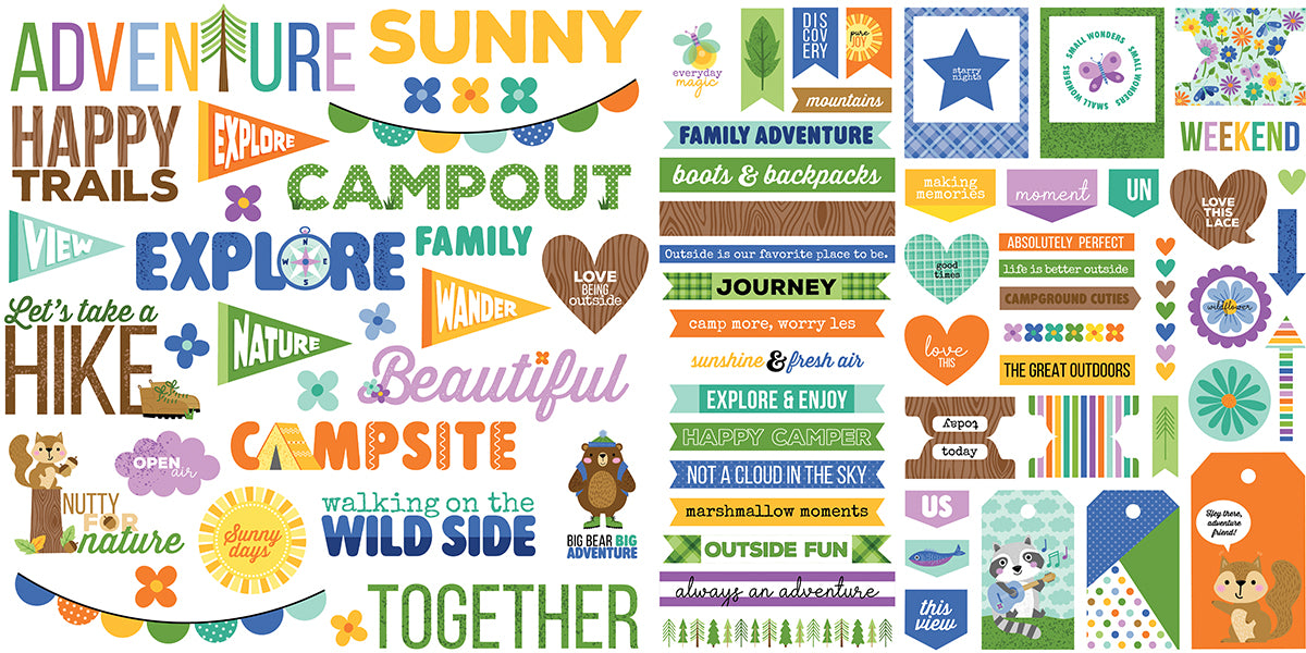 Bella Blvd Adventure Awaits Word Die Cut Ephemera