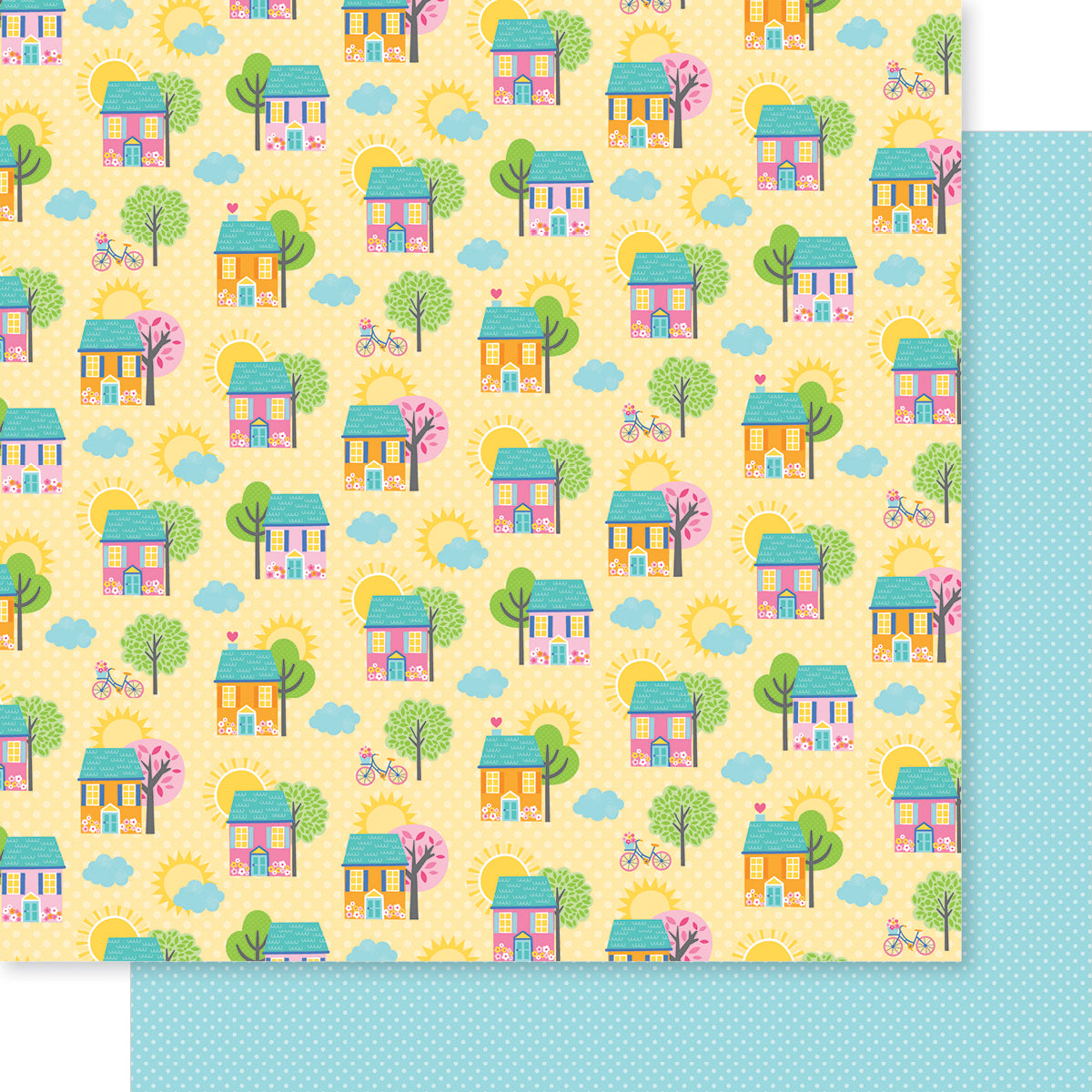 Walking on Sunshine Sunny Side Street Scrapbook Paper by Bella Blvd