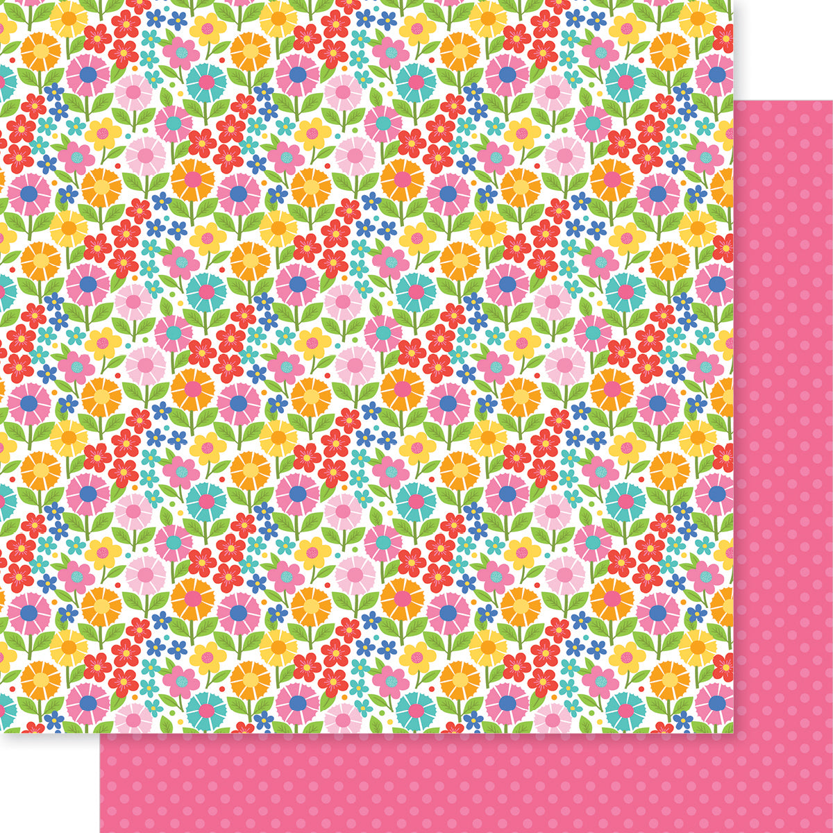 Bella Blvd Walking on Sunshine Petal Pop Scrapbook Paper