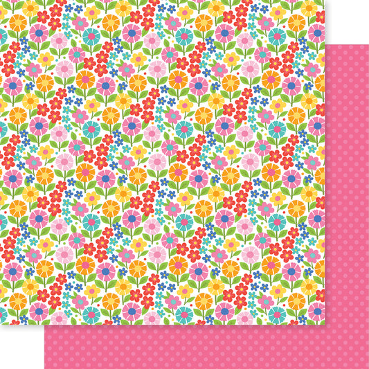 Bella Blvd Walking on Sunshine Petal Pop Scrapbook Paper