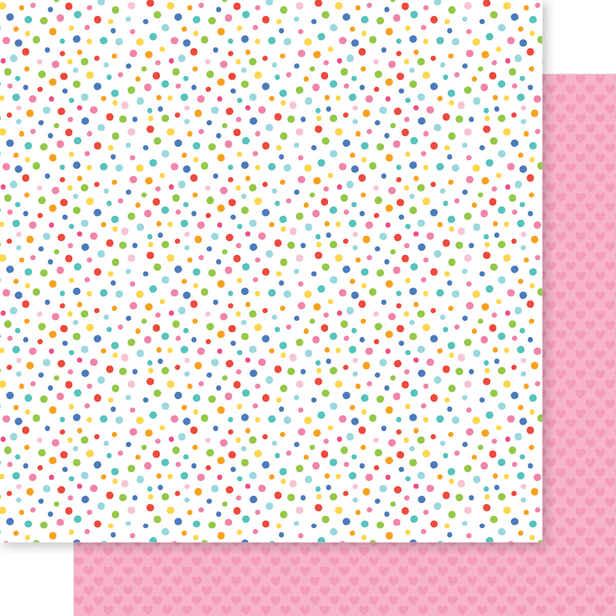 Bella Blvd Walking on Sunshine Bright Side Dots Scrapbook Paper