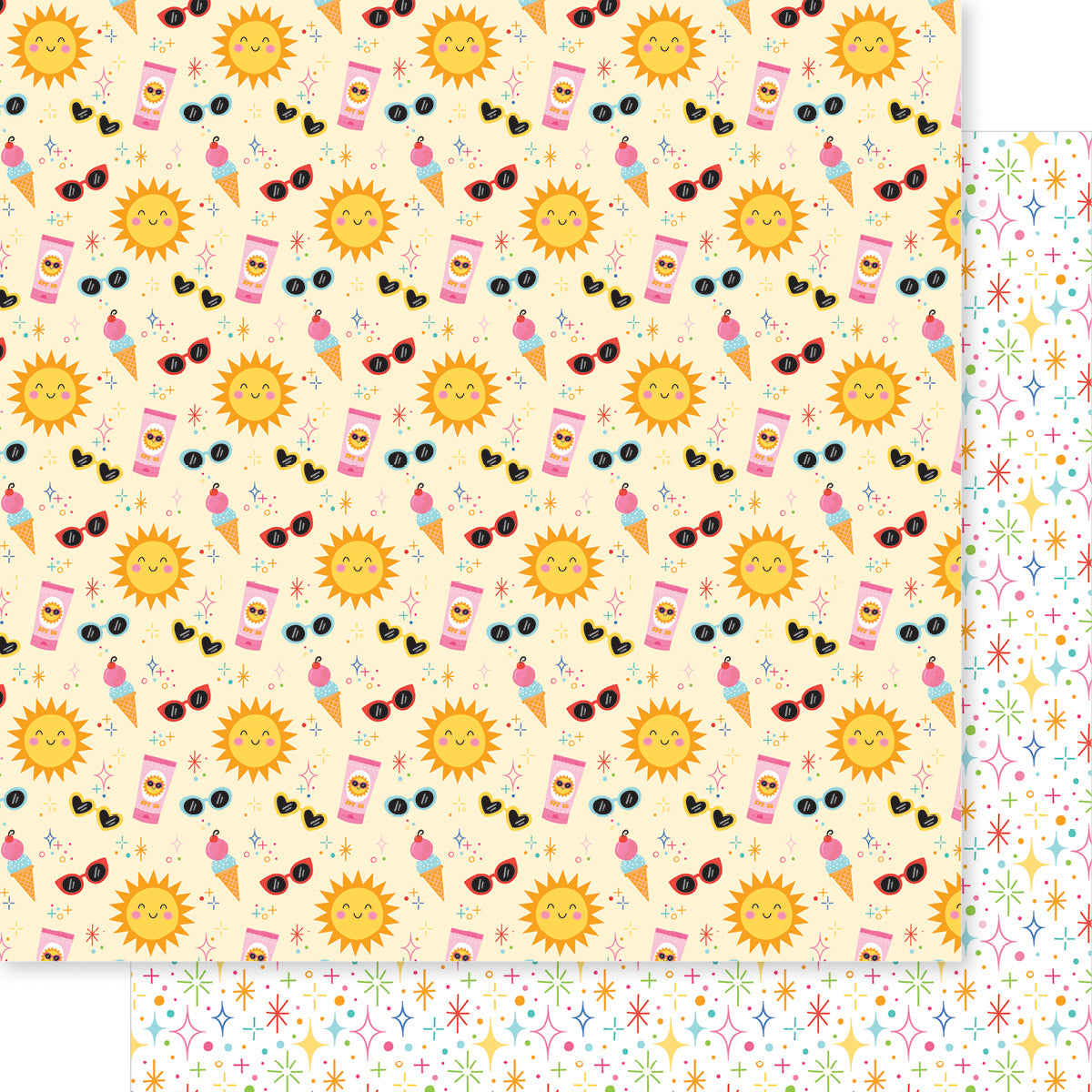 Bella Blvd Walking on Sunshine Golden Vibes Scrapbook Paper