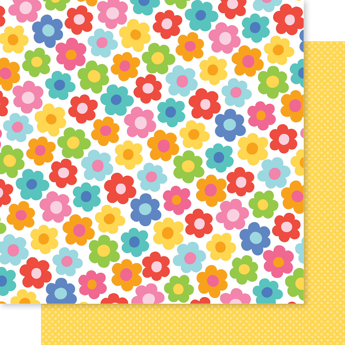 Blooming Bright Walking on Sunshine Scrapbook Paper by Bella Blvd