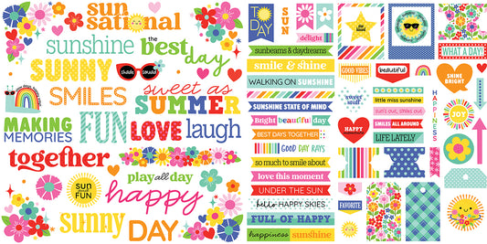 Bella Blvd Walking on Sunshine Ephemera Words