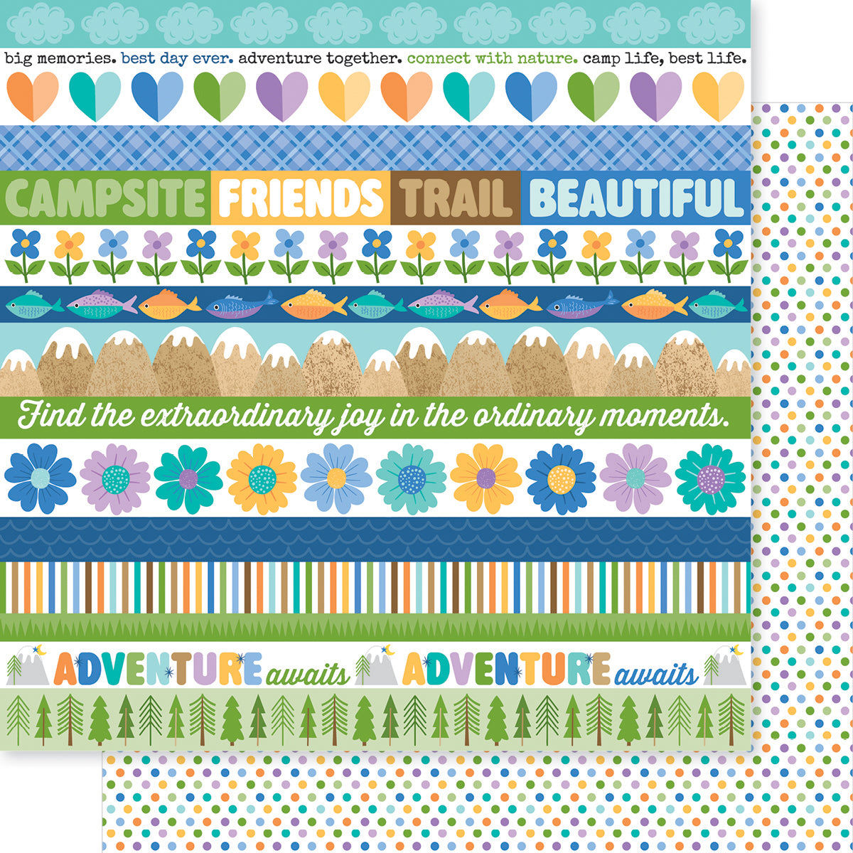 Bella Blvd Adventure Awaits Borders Scrapbook Paper