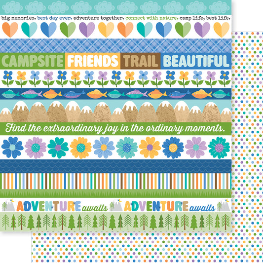 Bella Blvd Adventure Awaits Borders Scrapbook Paper