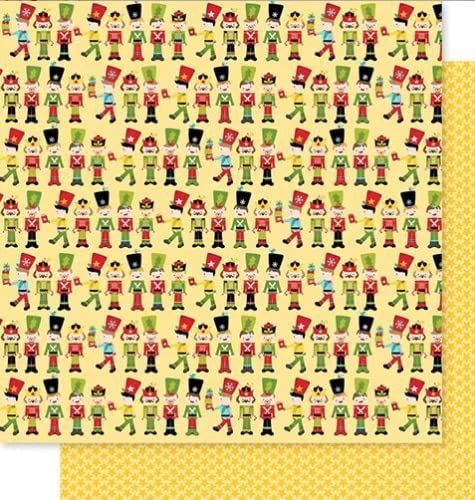 Bella Blvd Santa Squad Nutcracker Scrapbook Paper