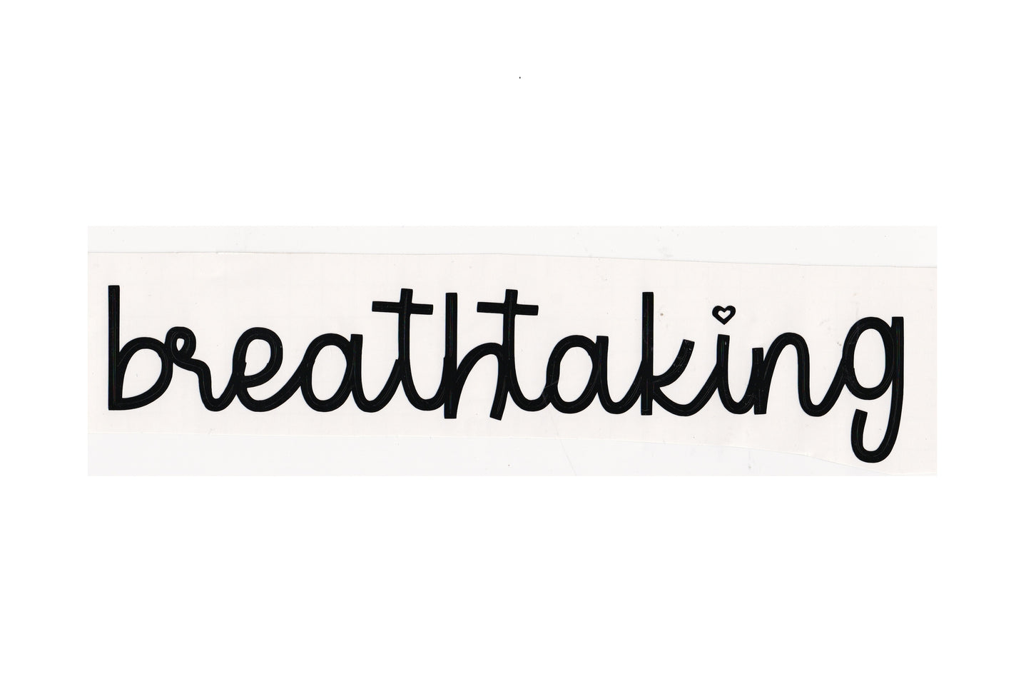Breathtaking Vinyl Word Stickers - 10 inch