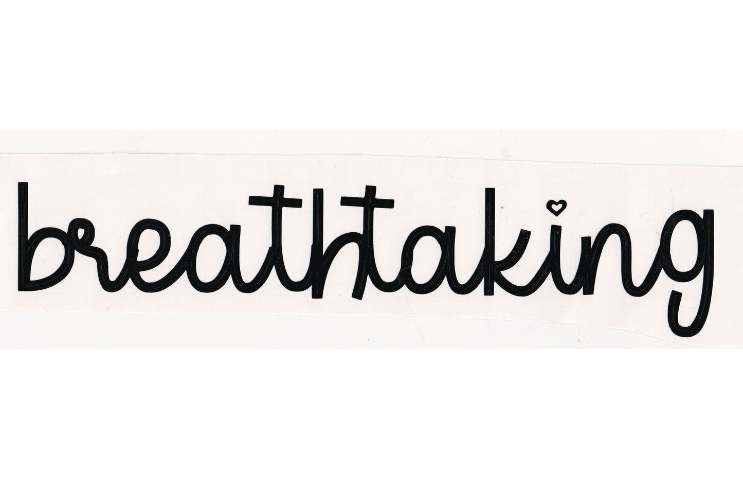 Breathtaking Vinyl Word Stickers - 10 inch
