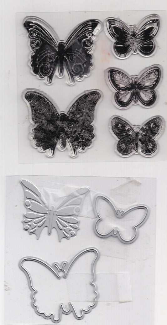 Butterfly Stamps and Dies Set