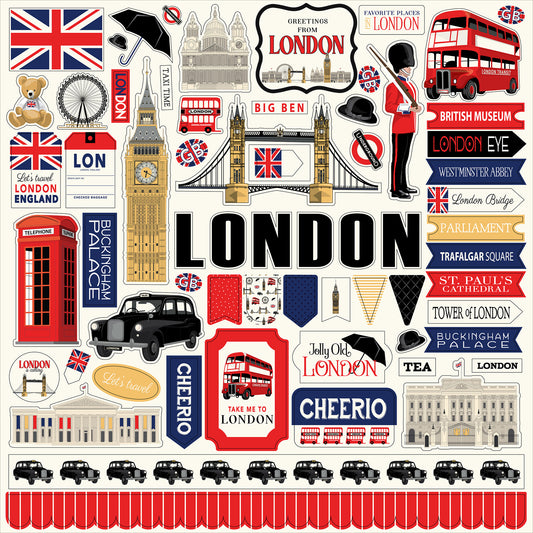 Carta Bella London Stickers