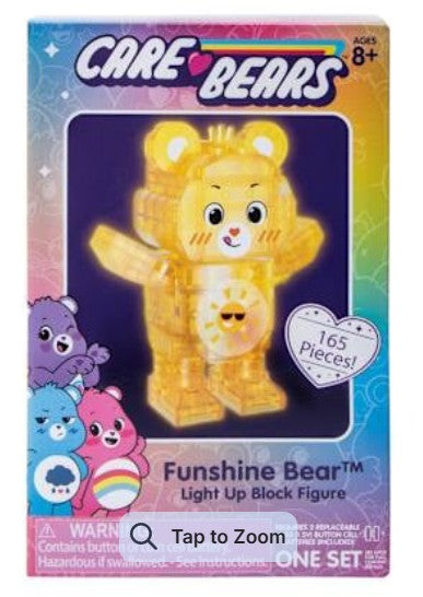 Care Bears Light Up Funshine Bear Building Block Figure