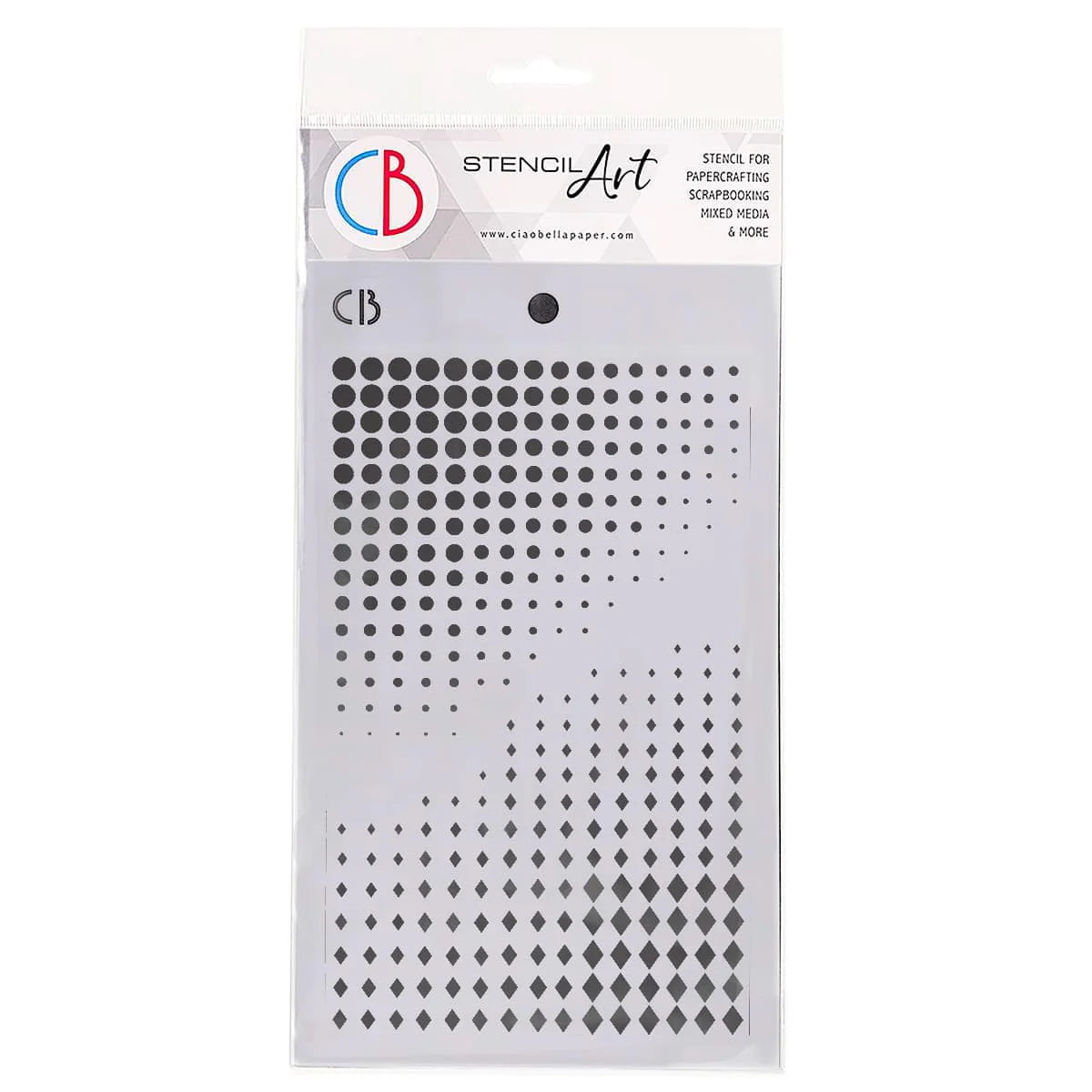 Ciao Bella Texture Stencil Dots and Diamonds