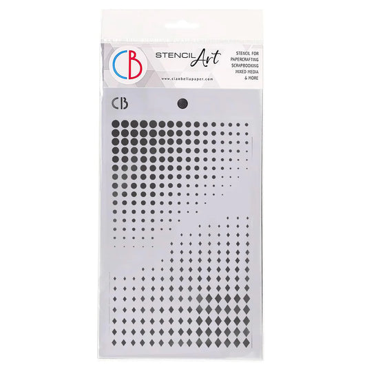 Ciao Bella Texture Stencil Dots and Diamonds