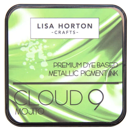 Mojito Green Metallic Pigment Ink Pad Lisa Horton Crafts