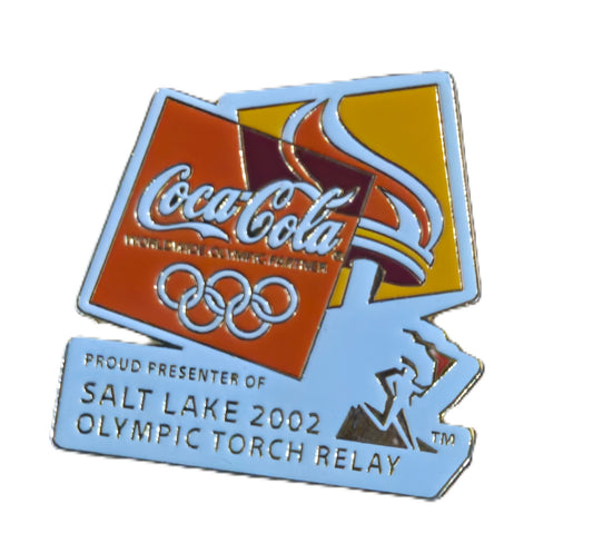 Salt Lake Olympic torch Relay Coca Cola Collector Pin