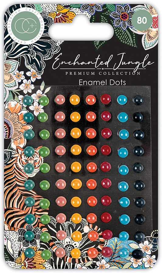Craft Consortium Enchanted Jungle Enamel Dots