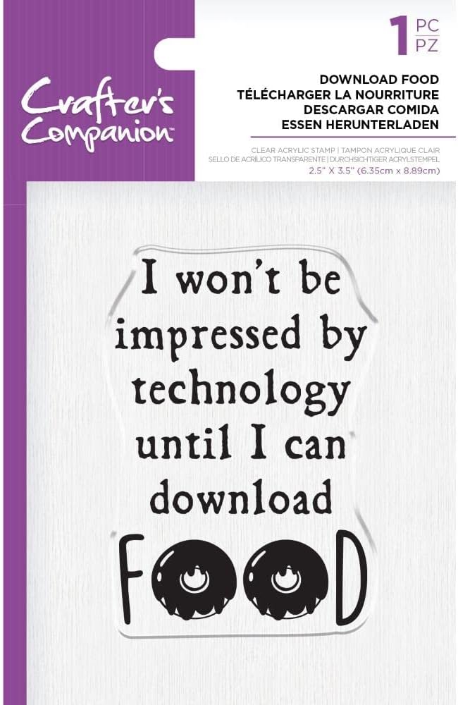 Crafters Companion Download Food Clear Stamp