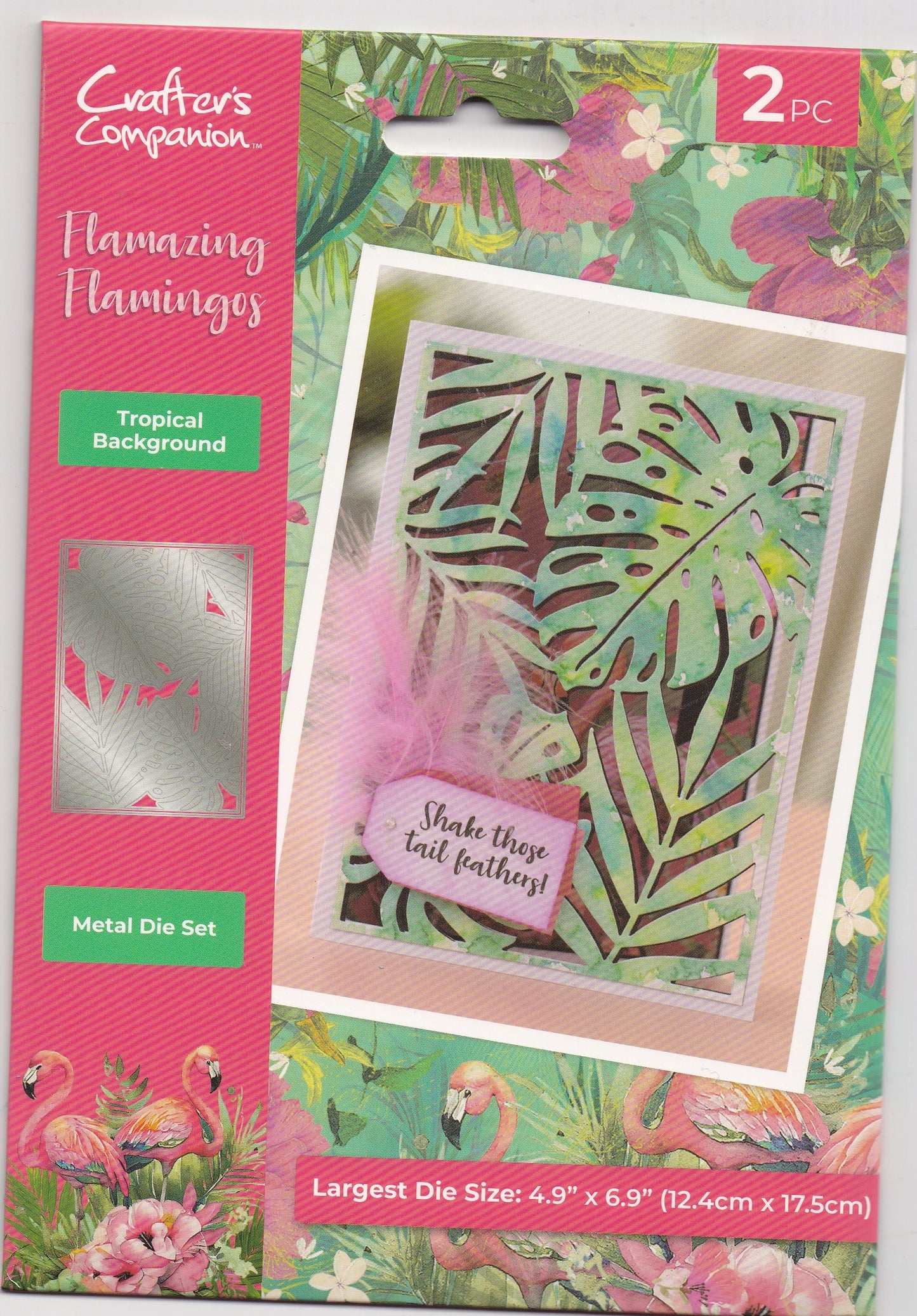 Flamazing Flamingos Tropical Background Die