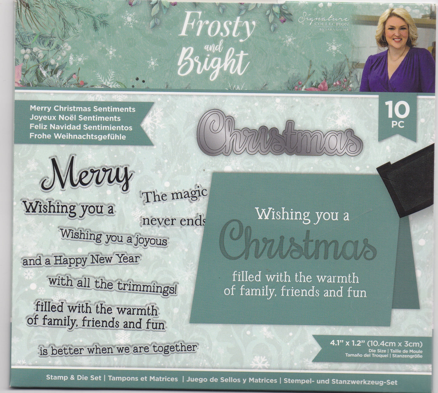 Crafters Companion Frosty and Bright Stamps and Die Set