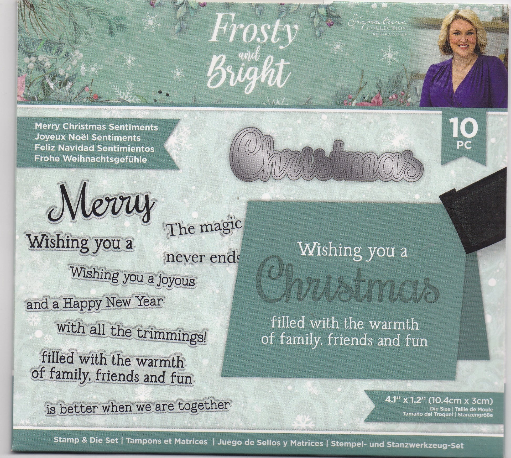 Crafters Companion Frosty and Bright Stamps and Die Set