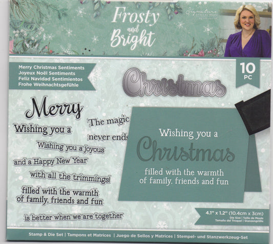 Crafters Companion Frosty and Bright Stamps and Die Set