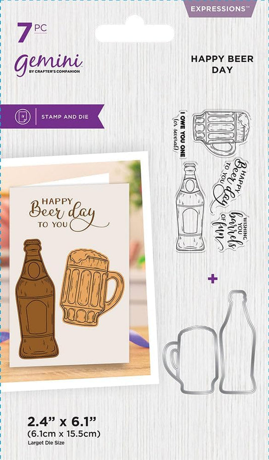 Crafter's Companion Happy Beer Day Stamps and Dies Set