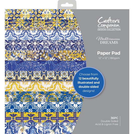 Crafters Companion Mediterranean Dreams Paper Pad