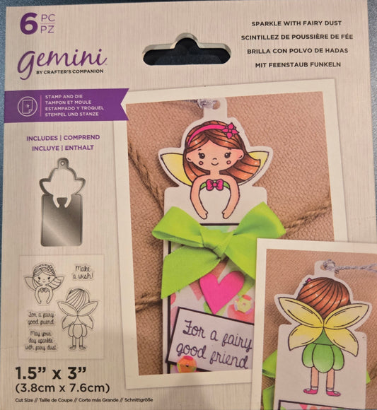 Crafters Companion Sparkle with Fairy Stamps and Die Set