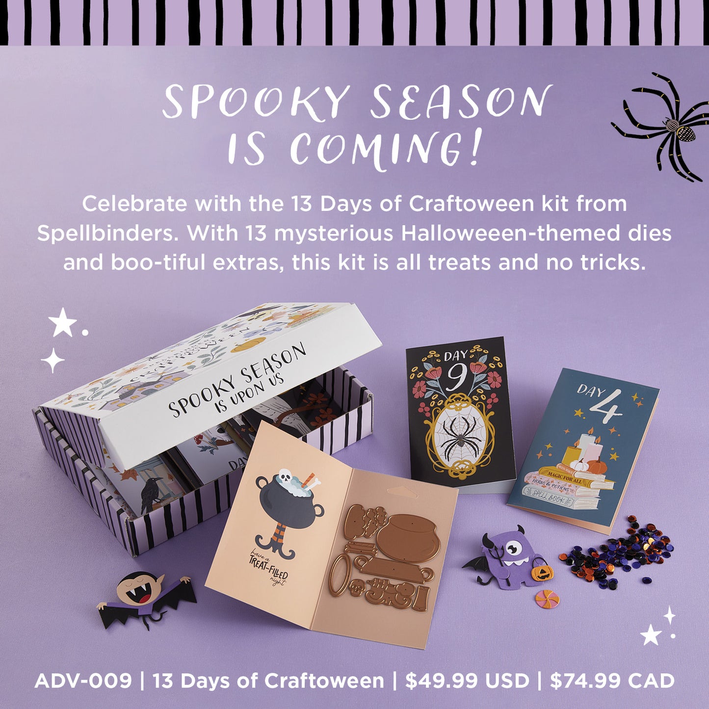 Spellbinders Craft-O-Ween Halloween 13 Days Advent Calendar 2025