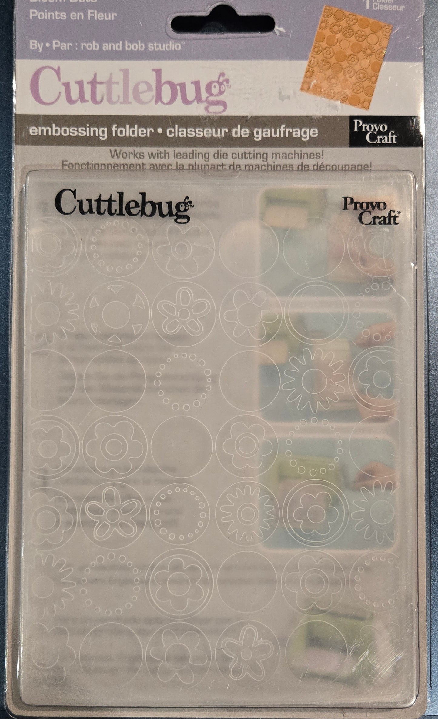 Cuttlebug Bloom Dots Embossing Folder