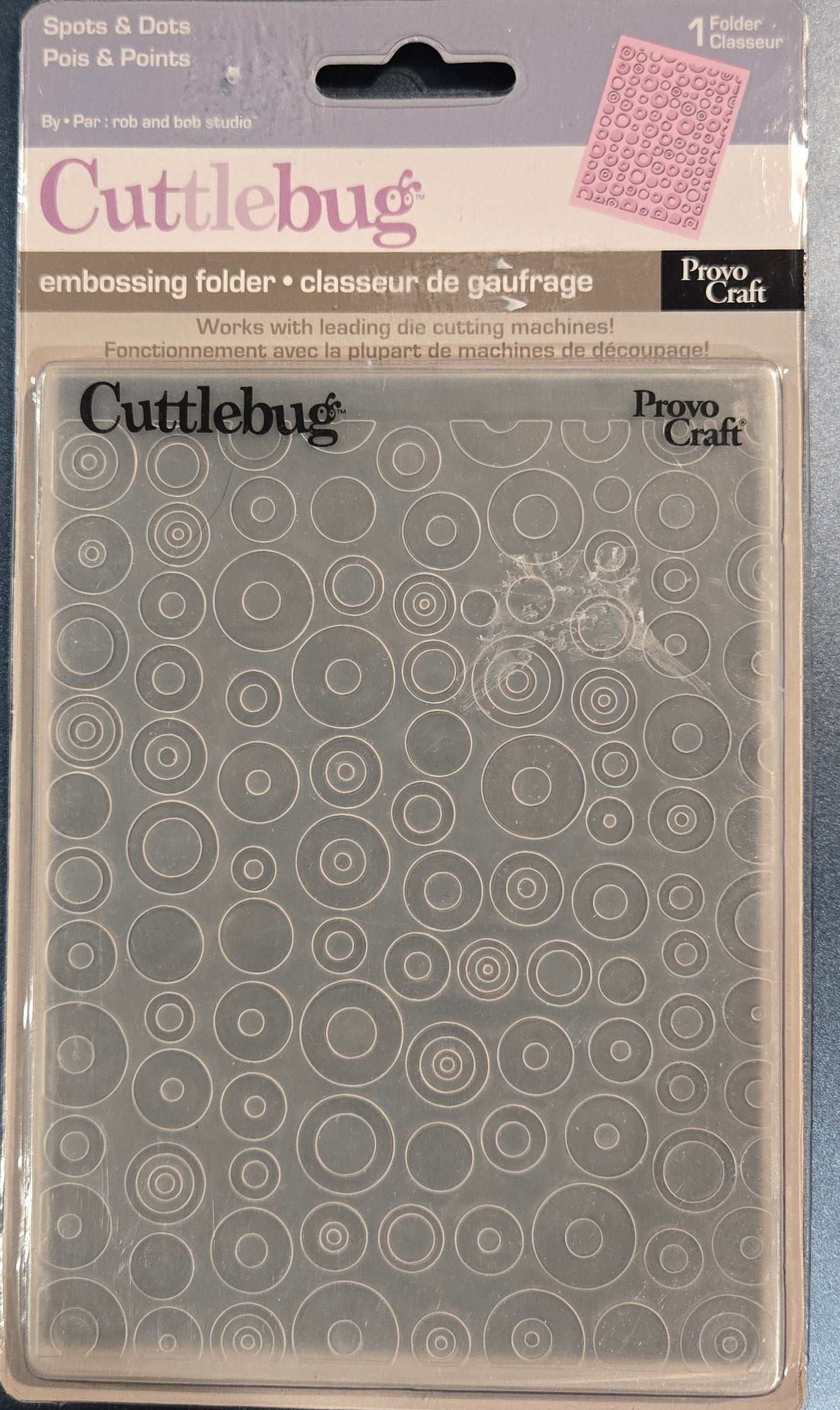 Cuttlebug Spots and Dots Embossing Folder