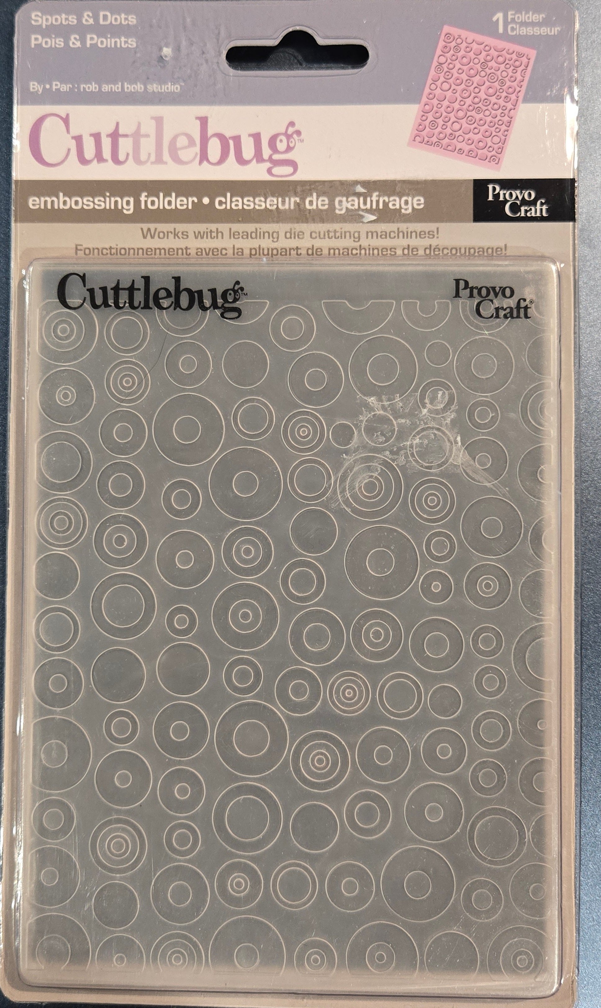 Cuttlebug Spots and Dots Embossing Folder