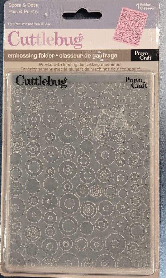Cuttlebug Spots and Dots Embossing Folder